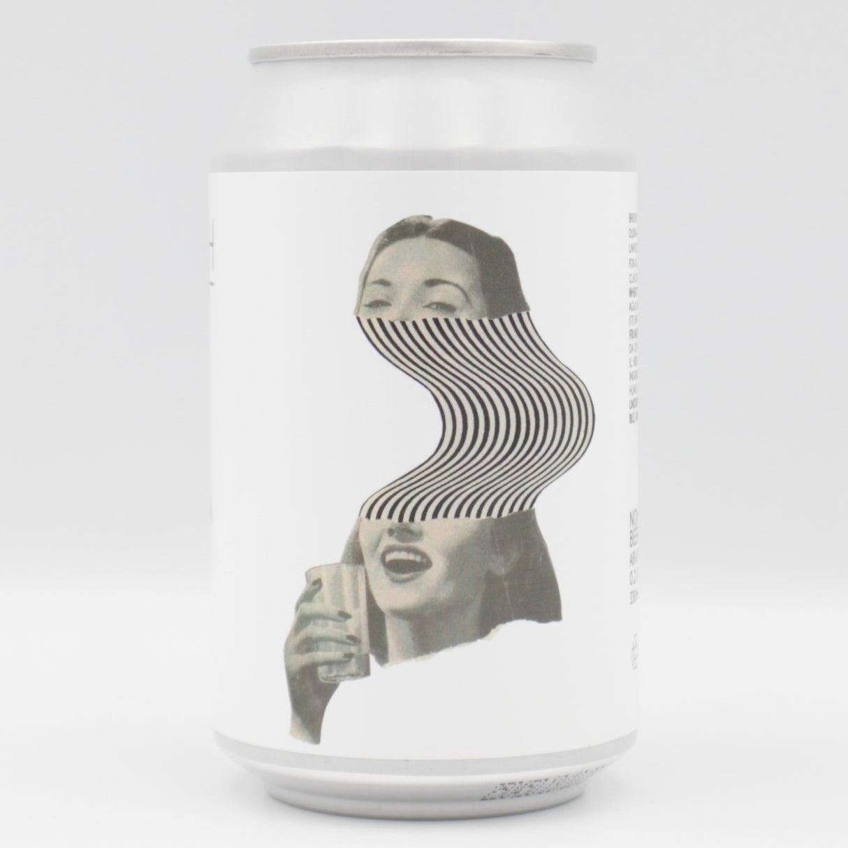 This is a can of Whiplash - Never Drinking Again - 0.5% (330ml). It is a Pale Ale craft beer available to buy from Ghost Whale, voted London's best craft beer shop.