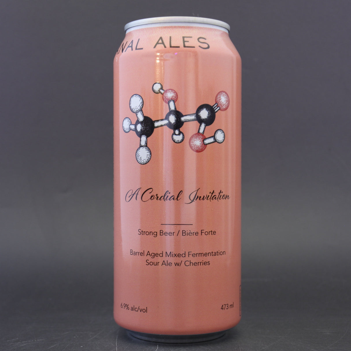 This is a can of Trial & Ale - A Cordial Invitation - 6.9% (473ml). It is a Sour craft beer available to buy from Ghost Whale, voted London's best craft beer shop.