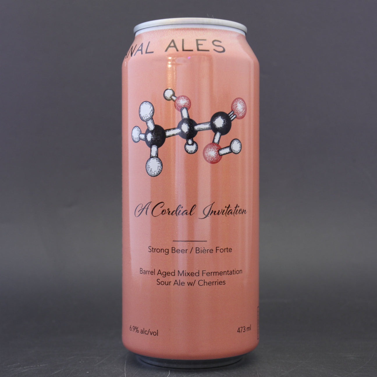 This is a can of Trial & Ale - A Cordial Invitation - 6.9% (473ml). It is a Sour craft beer available to buy from Ghost Whale, voted London's best craft beer shop.
