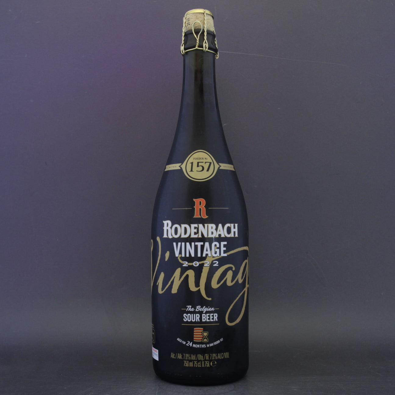 This is a sharing bottle of Brouwerij Rodenbach - Vintage 2022 - 7% (750ml). It is a Belgian Style craft beer available to buy from Ghost Whale, voted London's best craft beer shop.