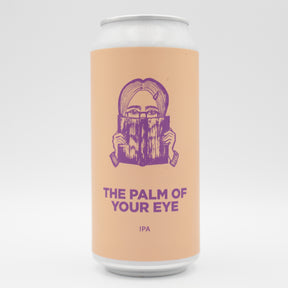 This is a can of Pomona Island - The Palm Of Your Eye - 6.2% (440ml). It is a IPA craft beer available to buy from Ghost Whale, voted London's best craft beer shop.