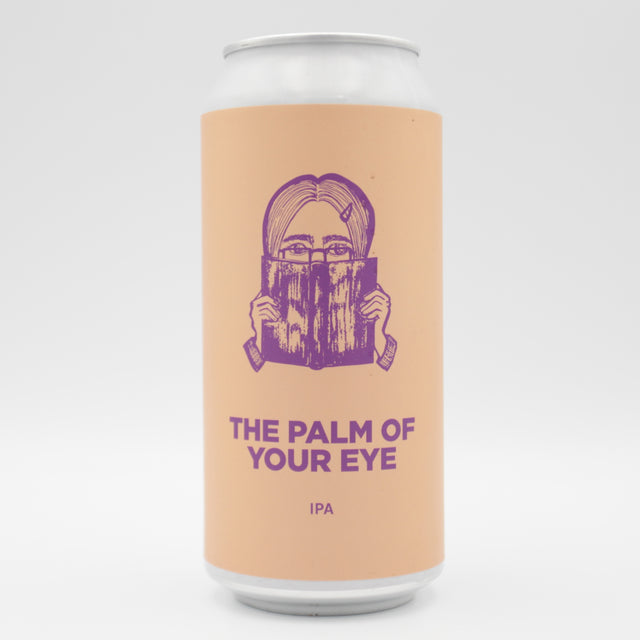 This is a can of Pomona Island - The Palm Of Your Eye - 6.2% (440ml). It is a IPA craft beer available to buy from Ghost Whale, voted London's best craft beer shop.