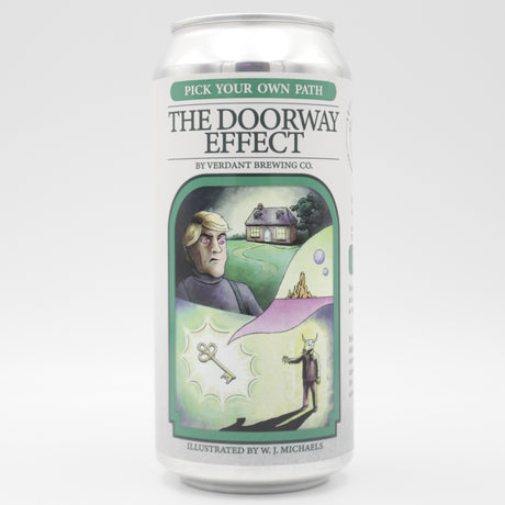 This is a can of Verdant / Left Handed Giant - The Doorway Effect - 8% (440ml). It is a Double IPA craft beer available to buy from Ghost Whale, voted London's best craft beer shop.