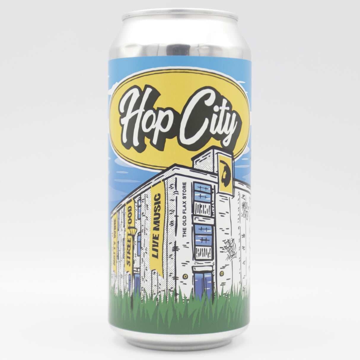 This is a can of Northern Monk / Messorem / Garage / Glasshouse - Hop City 2026 - 6.5% (440ml). It is a IPA craft beer available to buy from Ghost Whale, voted London's best craft beer shop.
