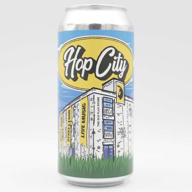 This is a can of Northern Monk / Messorem / Garage / Glasshouse - Hop City 2026 - 6.5% (440ml). It is a IPA craft beer available to buy from Ghost Whale, voted London's best craft beer shop.