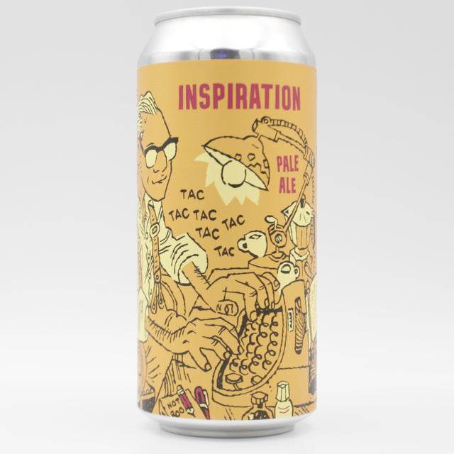 This is a can of Burning Sky - Inspiration - 4.8% (440ml). It is a Pale Ale craft beer available to buy from Ghost Whale, voted London's best craft beer shop.