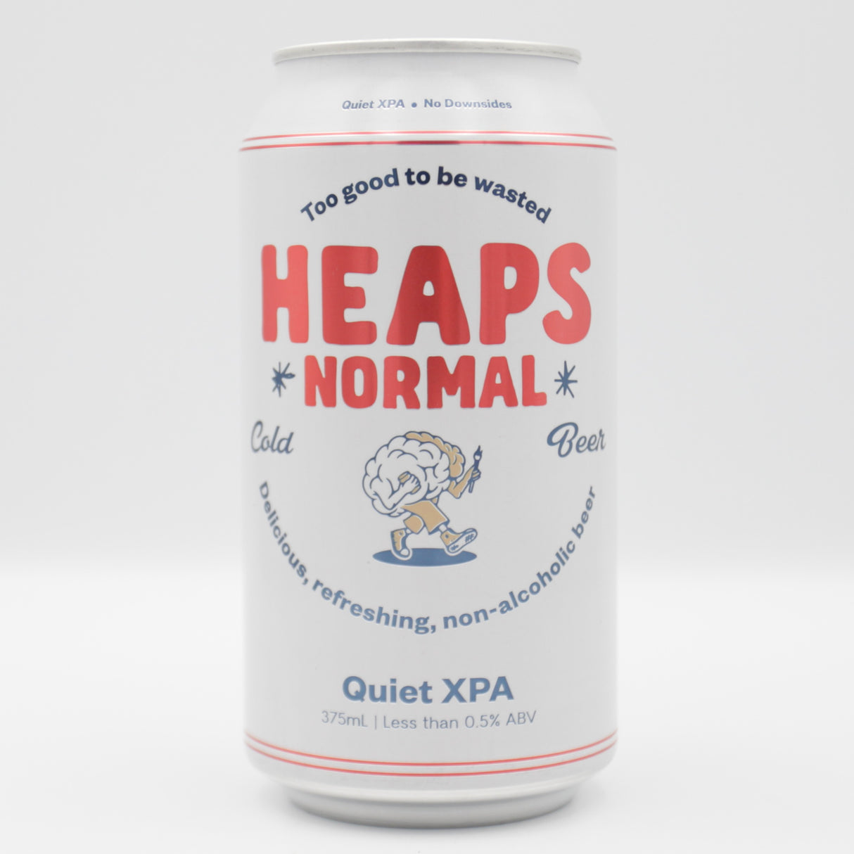 This is a can of Heaps Normal - Quiet XPA - 0.5% (375ml). It is a Pale Ale craft beer available to buy from Ghost Whale, voted London's best craft beer shop.
