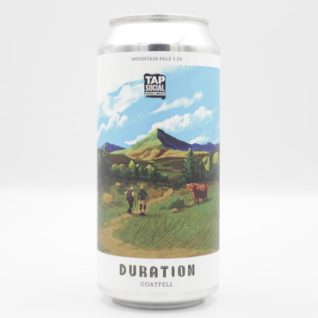 This is a can of Duration - Goatfell - 5.2% (440ml). It is a Pale Ale craft beer available to buy from Ghost Whale, voted London's best craft beer shop.