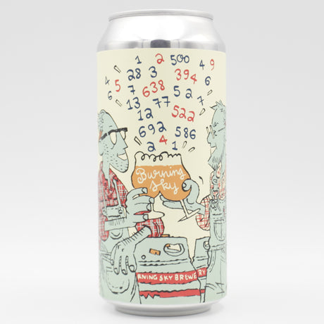 This is a can of Burning Sky - Numbers - 5.8% (440ml). It is a Pale Ale craft beer available to buy from Ghost Whale, voted London's best craft beer shop.