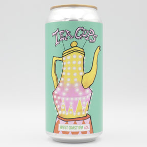 This is a can of Pretty Decent / Pressure Drop - Teacups - 6% (440ml). It is a IPA craft beer available to buy from Ghost Whale, voted London's best craft beer shop.