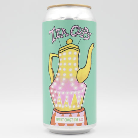 This is a can of Pretty Decent / Pressure Drop - Teacups - 6% (440ml). It is a IPA craft beer available to buy from Ghost Whale, voted London's best craft beer shop.