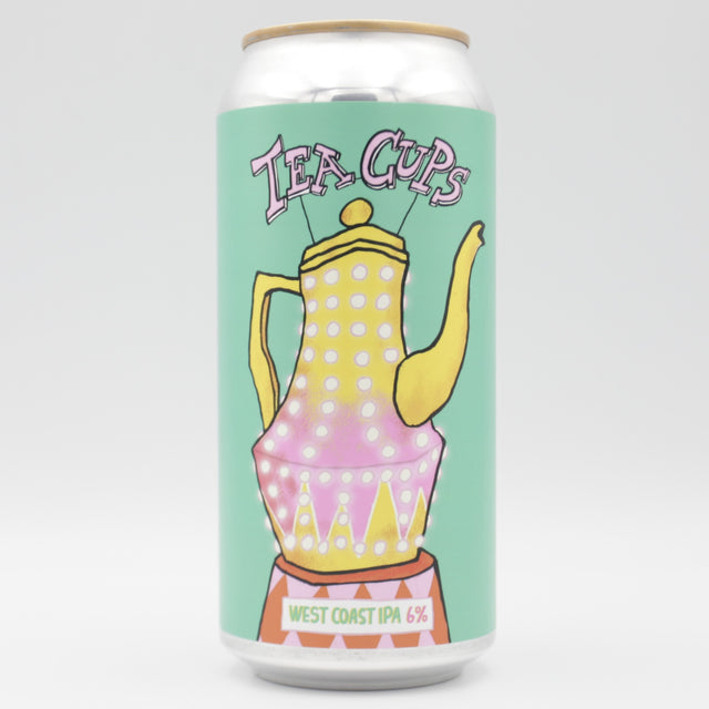 This is a can of Pretty Decent / Pressure Drop - Teacups - 6% (440ml). It is a IPA craft beer available to buy from Ghost Whale, voted London's best craft beer shop.