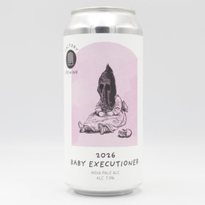 This is a can of Factory Brewing - Baby Executioner - 7.3% (440ml). It is a IPA craft beer available to buy from Ghost Whale, voted London's best craft beer shop.