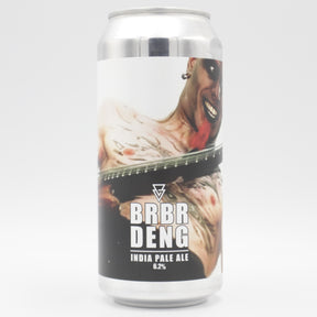 This is a can of Azvex - Brbr Deng - 5.2% (440ml). It is a IPA craft beer available to buy from Ghost Whale, voted London's best craft beer shop.