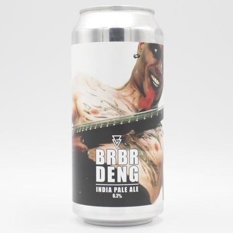 This is a can of Azvex - Brbr Deng - 5.2% (440ml). It is a IPA craft beer available to buy from Ghost Whale, voted London's best craft beer shop.