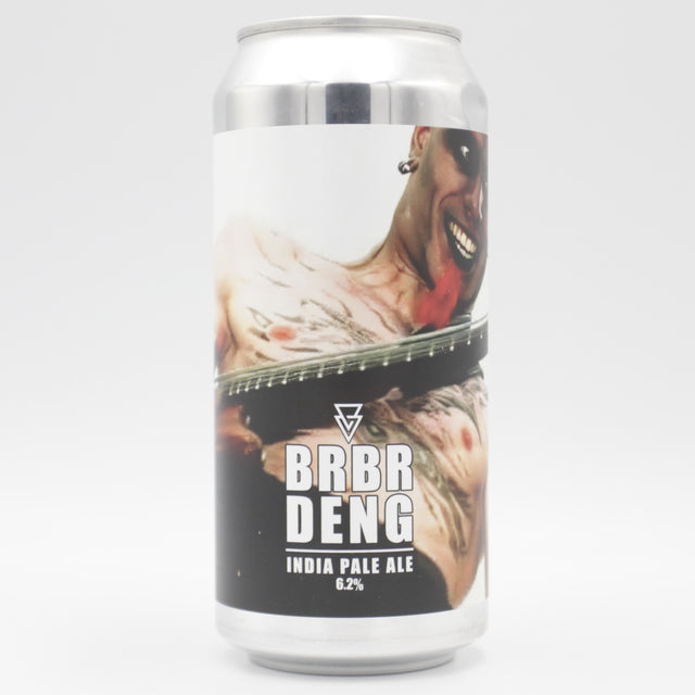 This is a can of Azvex - Brbr Deng - 5.2% (440ml). It is a IPA craft beer available to buy from Ghost Whale, voted London's best craft beer shop.