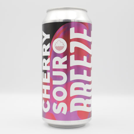 This is a can of Cloudwater - Cherry Breeze - 4.5% (440ml). It is a Sour craft beer available to buy from Ghost Whale, voted London's best craft beer shop.