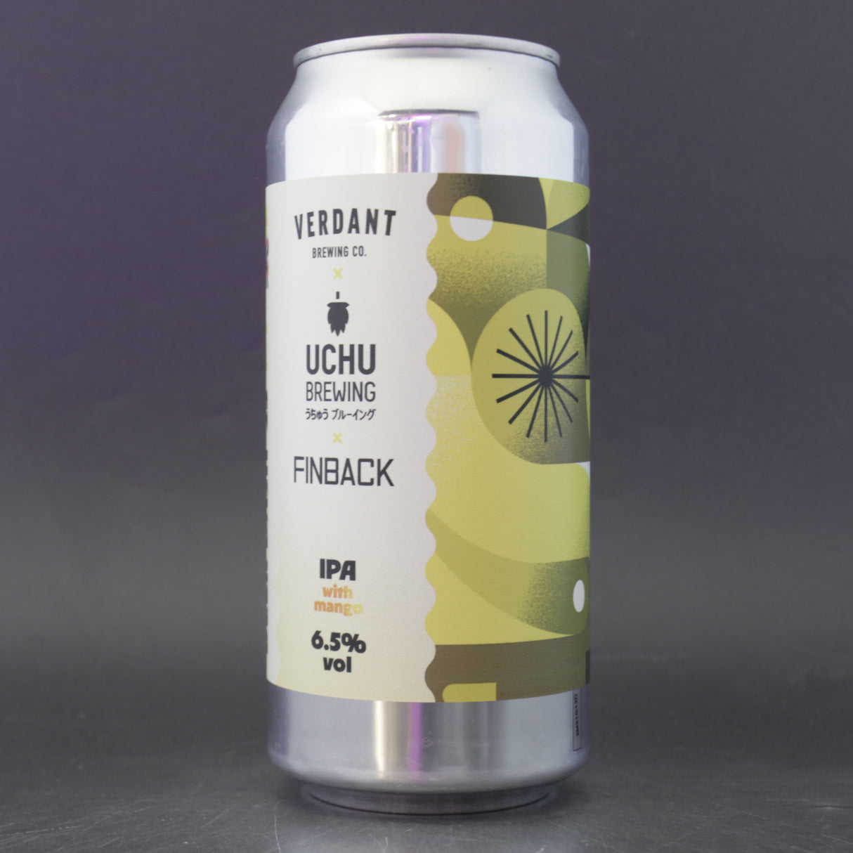 This is a can of Verdant / Finback / Uchu - LSBB25 Collab Series #1 - 6.5% (440ml). It is a IPA craft beer available to buy from Ghost Whale, voted London's best craft beer shop.