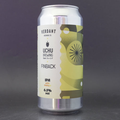 This is a can of Verdant / Finback / Uchu - LSBB25 Collab Series #1 - 6.5% (440ml). It is a IPA craft beer available to buy from Ghost Whale, voted London's best craft beer shop.