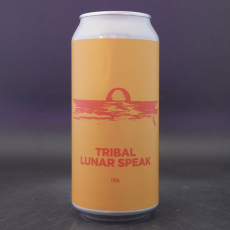 This is a can of Pomona Island - Tribal Lunar Speak - 6.2% (440ml). It is a IPA craft beer available to buy from Ghost Whale, voted London's best craft beer shop.