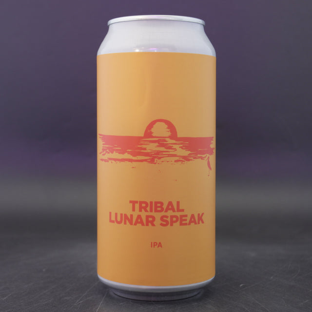 This is a can of Pomona Island - Tribal Lunar Speak - 6.2% (440ml). It is a IPA craft beer available to buy from Ghost Whale, voted London's best craft beer shop.