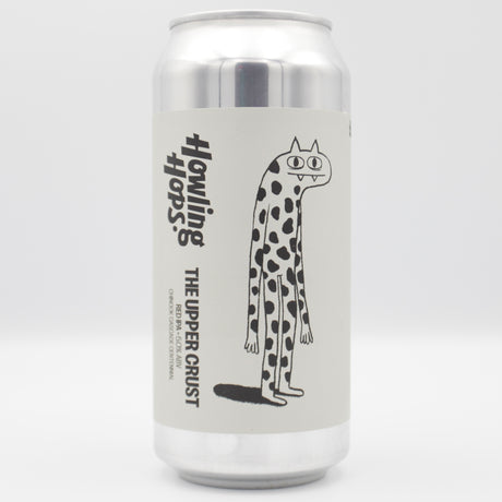 This is a can of Howling Hops - The Upper Crust - 5% (440ml). It is a IPA craft beer available to buy from Ghost Whale, voted London's best craft beer shop.