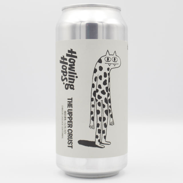 This is a can of Howling Hops - The Upper Crust - 5% (440ml). It is a IPA craft beer available to buy from Ghost Whale, voted London's best craft beer shop.