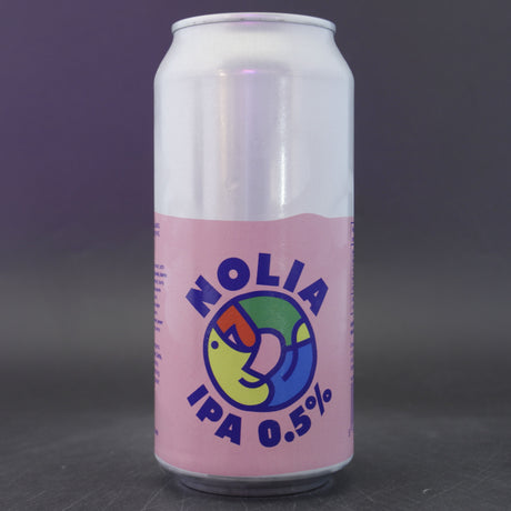 This is a can of Nolia - AF IPA - 0.5% (440ml). It is a IPA craft beer available to buy from Ghost Whale, voted London's best craft beer shop.