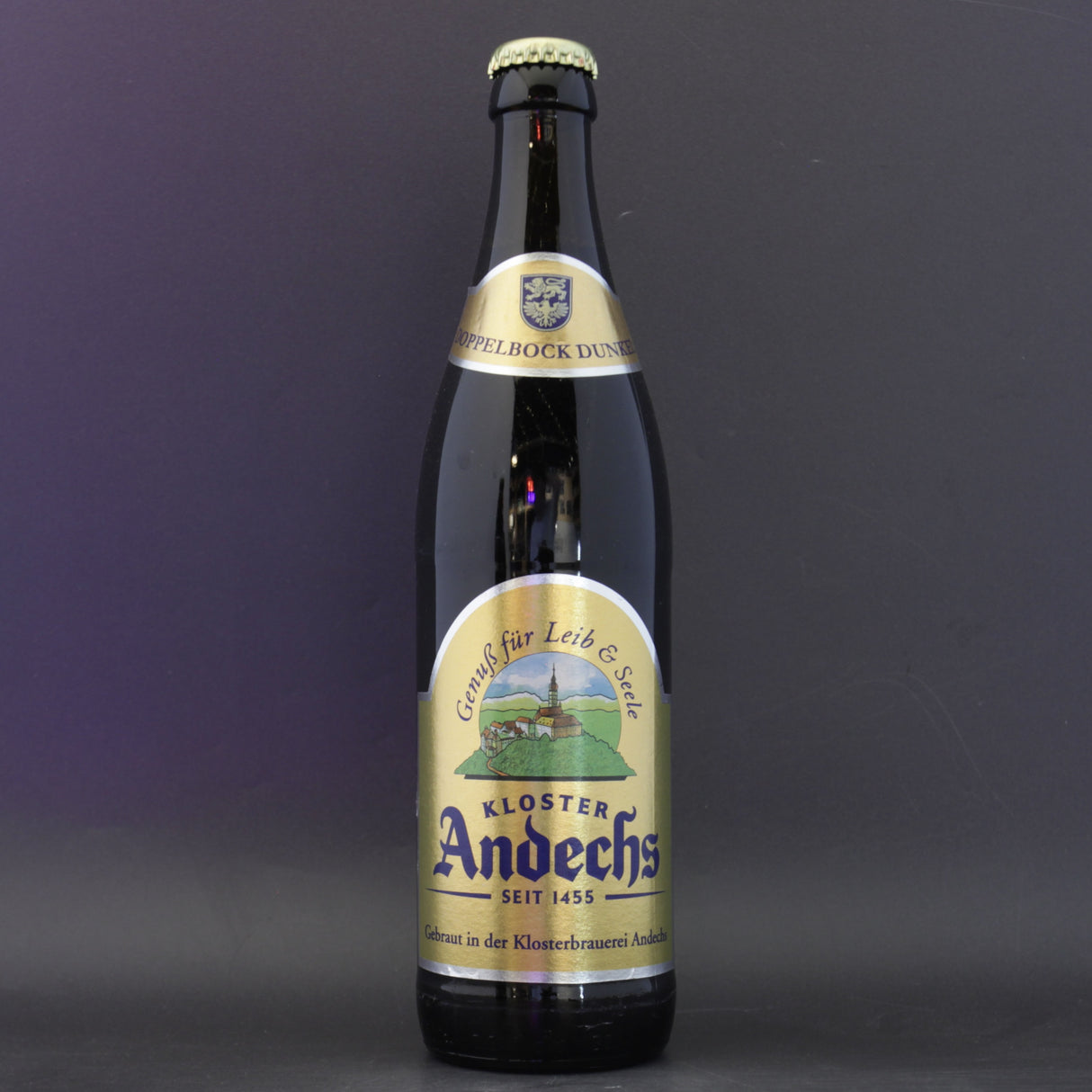 This is a bottle of Andechs - Andechser Doppelbock Dunkel - 7.1% (500ml). It is a Lager / Pilsner / Kölsch craft beer available to buy from Ghost Whale, voted London's best craft beer shop.
