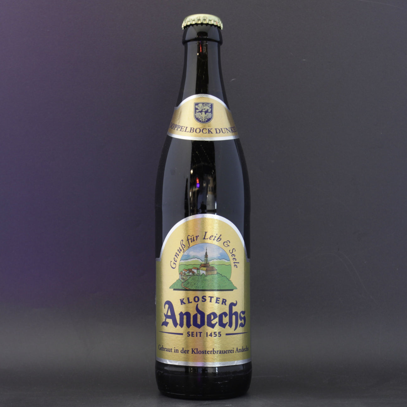 This is a bottle of Andechs - Andechser Doppelbock Dunkel - 7.1% (500ml). It is a Lager / Pilsner / Kölsch craft beer available to buy from Ghost Whale, voted London's best craft beer shop.