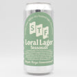 This is a can of Simple Things Fermentations - Loral Lager - 5% (440ml). It is a Lager / Pilsner / Kölsch craft beer available to buy from Ghost Whale, voted London's best craft beer shop.