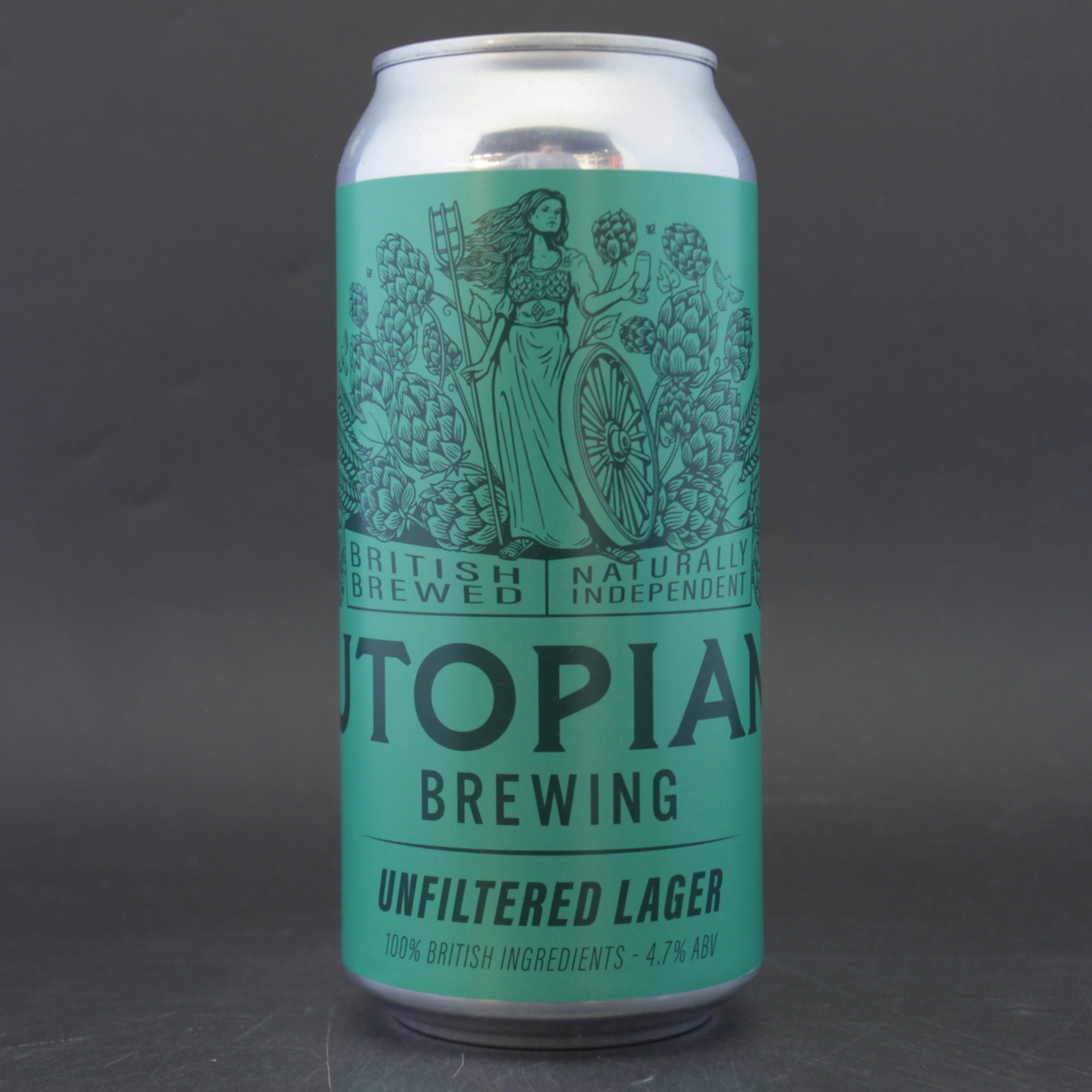 Utopian - Unfiltered British Lager - 4.7% (440ml) - Ghost Whale