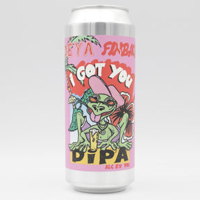 This is a can of DEYA / Finback - I Got You - 8% (500ml). It is a Double IPA craft beer available to buy from Ghost Whale, voted London's best craft beer shop.