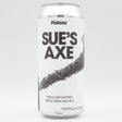 This is a can of Fidens / Toppling Goliath - Sue's Axe - 10% (473ml). It is a Triple IPA craft beer available to buy from Ghost Whale, voted London's best craft beer shop.
