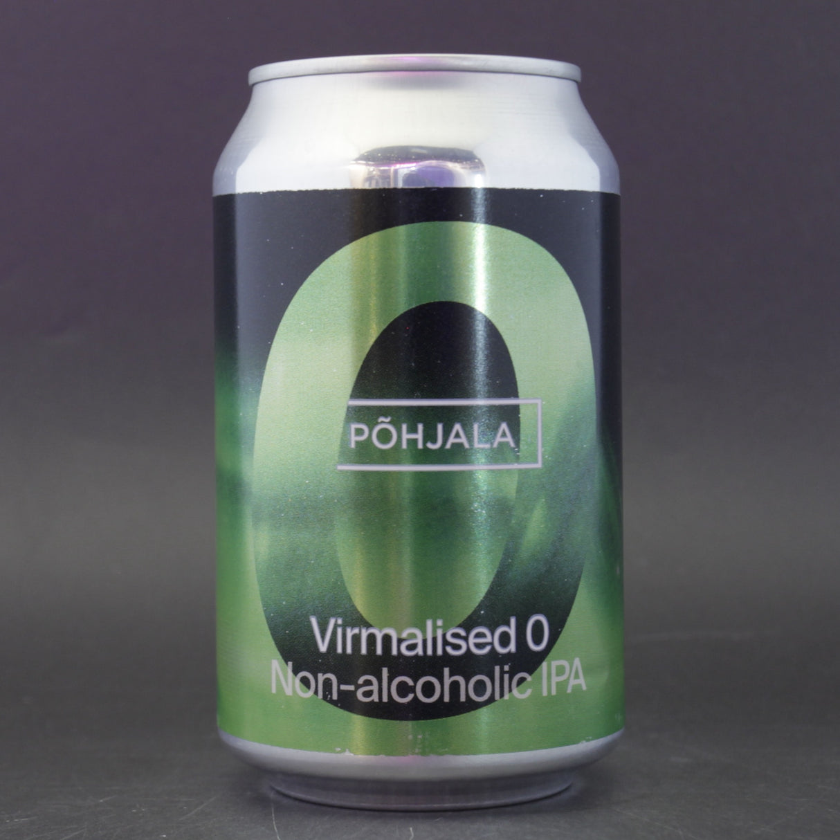 This is a can of Põhjala - Virmalised 0 - 0.5% (330ml). It is a IPA craft beer available to buy from Ghost Whale, voted London's best craft beer shop.