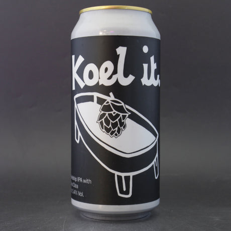 This is a can of Saint Mars Of The Desert - Koel It! - 5.4% (440ml). It is a IPA craft beer available to buy from Ghost Whale, voted London's best craft beer shop.