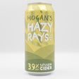 This is a can of Hogan's - Hazy Rays - 3.9% (440ml). It is a  craft cider available to buy from Ghost Whale, voted London's best craft beer shop.