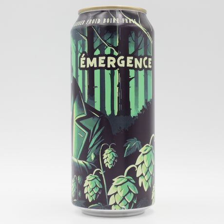 This is a can of BreWskey - Émergence - 10% (473ml). It is a Triple IPA craft beer available to buy from Ghost Whale, voted London's best craft beer shop.