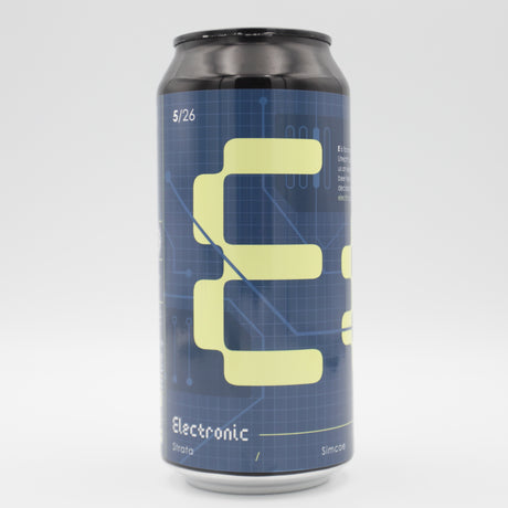 This is a can of Neon Raptor / Brouwerij Eleven - Electronic - 7.2% (440ml). It is a IPA craft beer available to buy from Ghost Whale, voted London's best craft beer shop.
