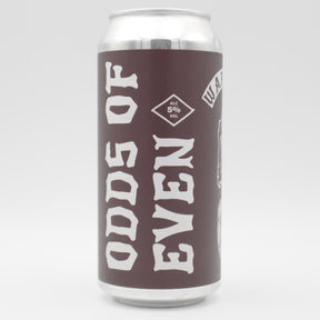 This is a can of Warpigs - Odds Of Even - 5% (440ml). It is a Pale Ale craft beer available to buy from Ghost Whale, voted London's best craft beer shop.