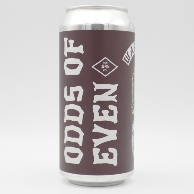 This is a can of Warpigs - Odds Of Even - 5% (440ml). It is a Pale Ale craft beer available to buy from Ghost Whale, voted London's best craft beer shop.