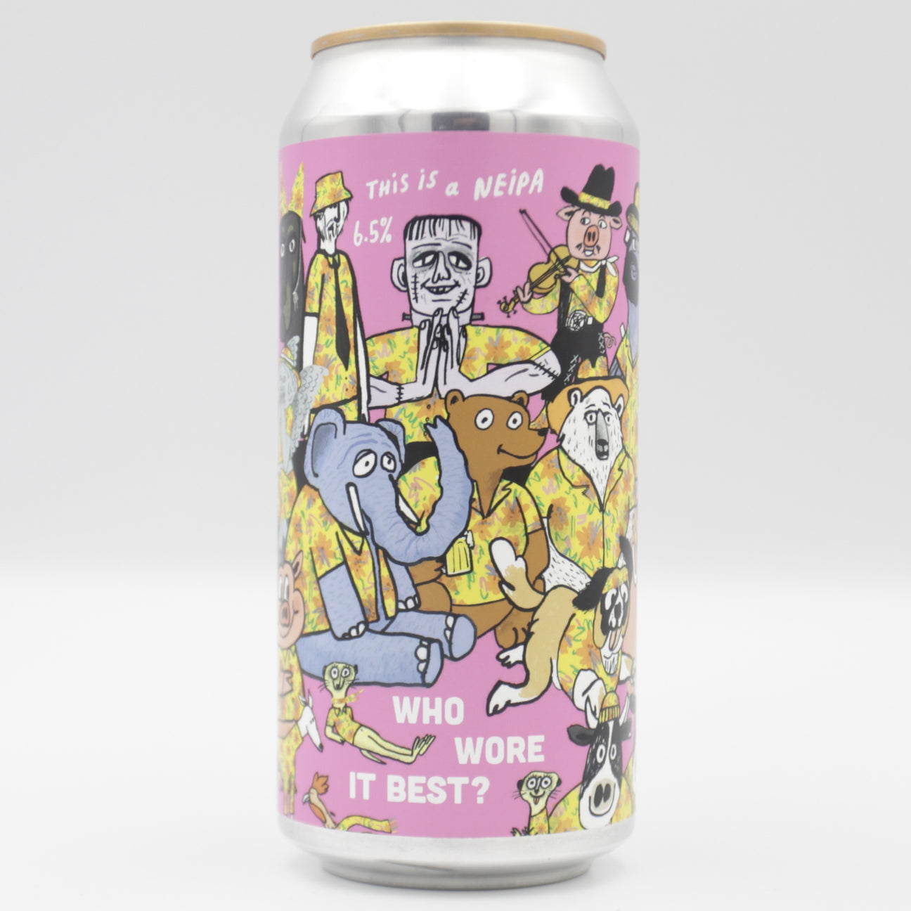 This is a can of Pretty Decent - Who Wore It Best? - 6.5% (440ml). It is a IPA craft beer available to buy from Ghost Whale, voted London's best craft beer shop.