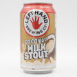 This is a can of Left Hand - Coconut Milk Stout - 6% (355ml). It is a Stout / Porter craft beer available to buy from Ghost Whale, voted London's best craft beer shop.