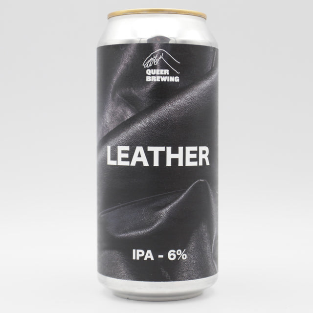 This is a can of Queer Brewing - Leather - 4.2% (440ml). It is a Pale Ale craft beer available to buy from Ghost Whale, voted London's best craft beer shop.