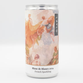 This is a can of Laylo - Blanc de Blancs - 11% (187ml). It is a White Wine craft wine available to buy from Ghost Whale, voted London's best craft beer shop.