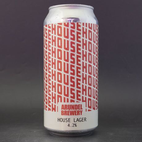 This is a can of Arundel - House Lager - 4.2% (440ml). It is a Lager / Pilsner / Kölsch craft beer available to buy from Ghost Whale, voted London's best craft beer shop.