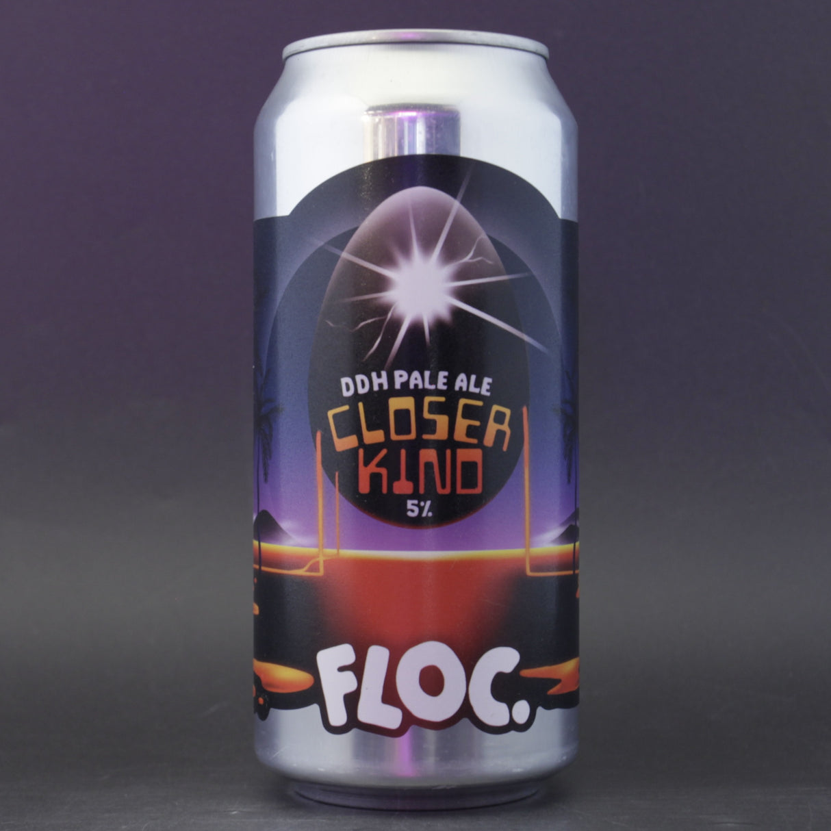 This is a can of Floc - Closer Kind - 5% (440ml). It is a Pale Ale craft beer available to buy from Ghost Whale, voted London's best craft beer shop.