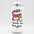 This is a can of Baron - A Brush With Danger - 7% (500ml). It is a IPA craft beer available to buy from Ghost Whale, voted London's best craft beer shop.