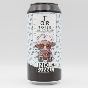 This is a can of Indie Rabble - Tortoiseshell Glasses - 5.4% (440ml). It is a Pale Ale craft beer available to buy from Ghost Whale, voted London's best craft beer shop.