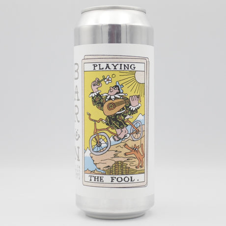 This is a can of Baron - Playing The Fool - 6.5% (500ml). It is a IPA craft beer available to buy from Ghost Whale, voted London's best craft beer shop.